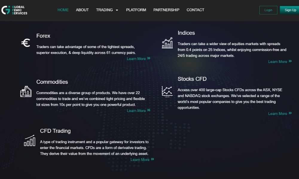 Các sản phẩm tại sàn GFS đáp ứng nhu cầu đa dạng của các nhà đầu tư