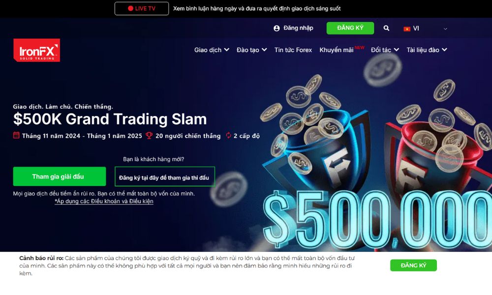 Tổng quan về sàn Ironfx