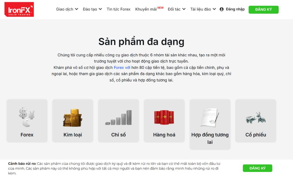 Đánh giá ưu điểm của sàn Ironfx