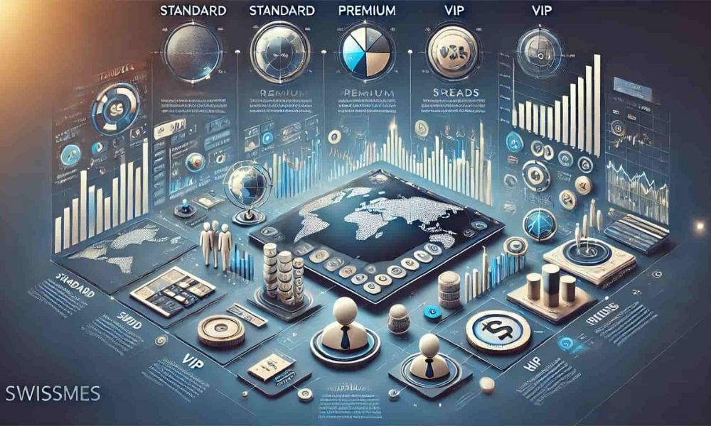 Sàn Swissmes đáp ứng nhu cầu của nhà đầu tư qua bốn loại tài khoản