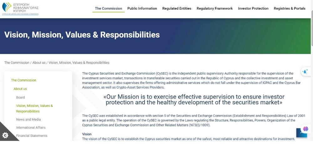 CySEC hoạt động với mục tiêu cốt lõi là đảm bảo sự an toàn và minh bạch cho thị trường tài chính Síp