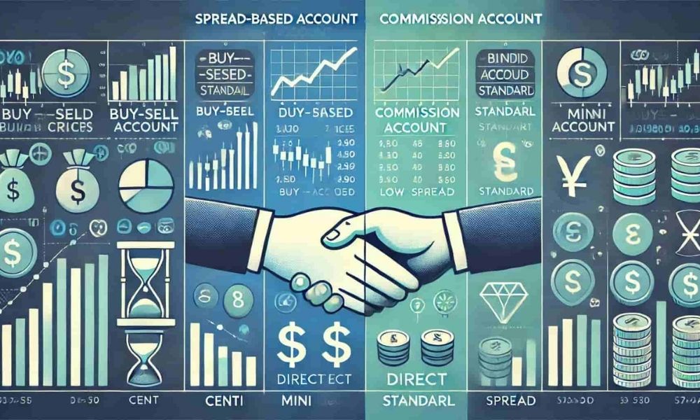 Cách phân biệt 2 tài khoản có và không thu phí Commission 