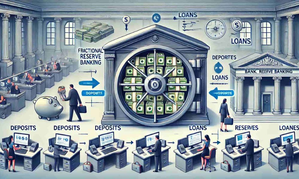 Tiền gửi khách hàng và hoạt động dự trữ một phần ở các ngân hàng