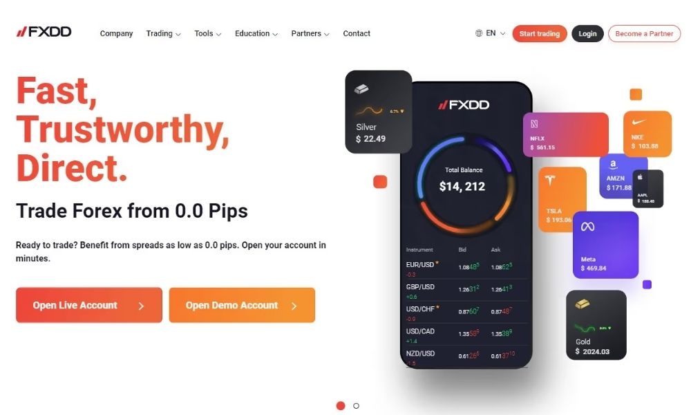 Cảnh báo rủi ro khi giao dịch với sàn FXDD