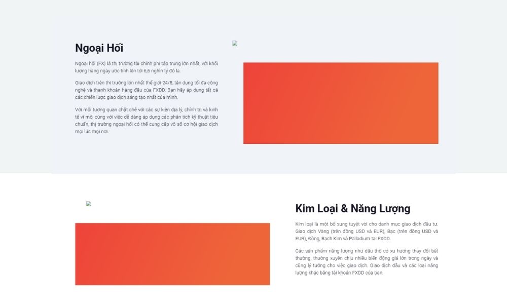 Công cụ giao dịch trên sàn FXDD