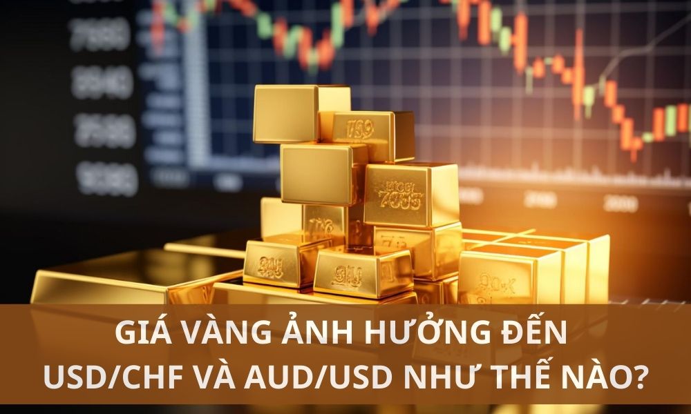 Giá vàng ảnh hưởng đến USD/CHF và AUD/USD như thế nào?|Vàng và AUS/USD có mối quan hệ thuận chiều.jpg|Vàng và USD/CHF có mối quan hệ nghịch chiều