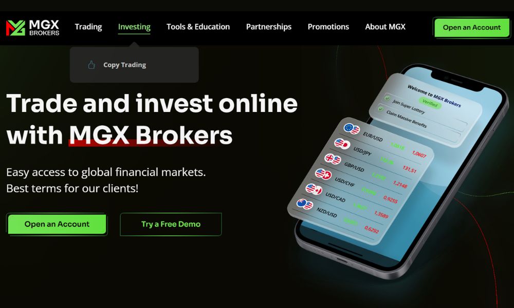 Tổng quan về sàn giao dịch MGX Brokers|MGX Brokers mang tới cho người dùng những nền tảng giao dịch hiện đại|Những sản phẩm giao dịch có tại sàn MGX Brokers|Đánh giá ưu/nhược điểm của sàn MGX Brokers