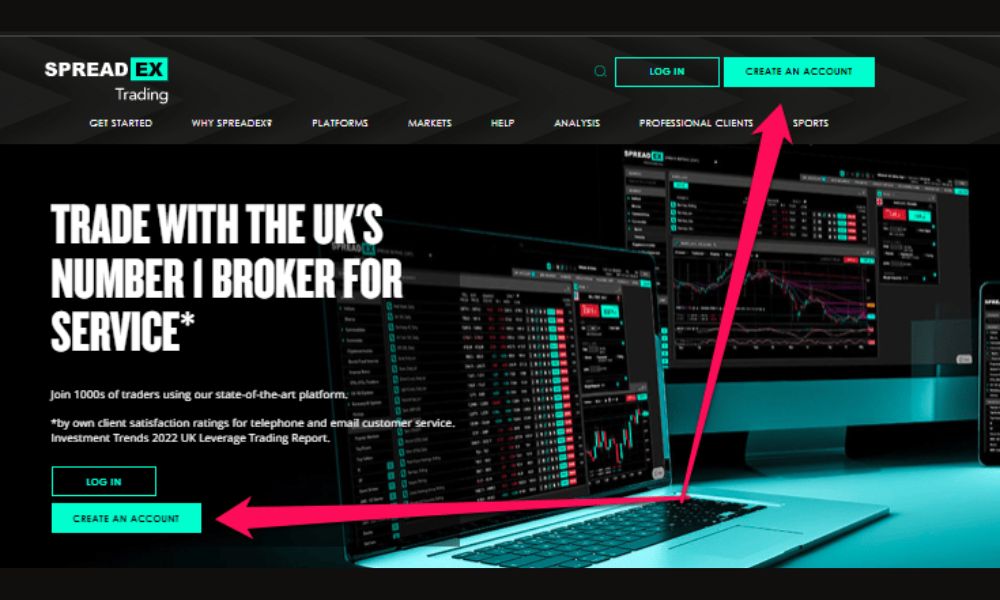 Bước 1: Truy cập website và đăng ký để mở tài khoản Forex