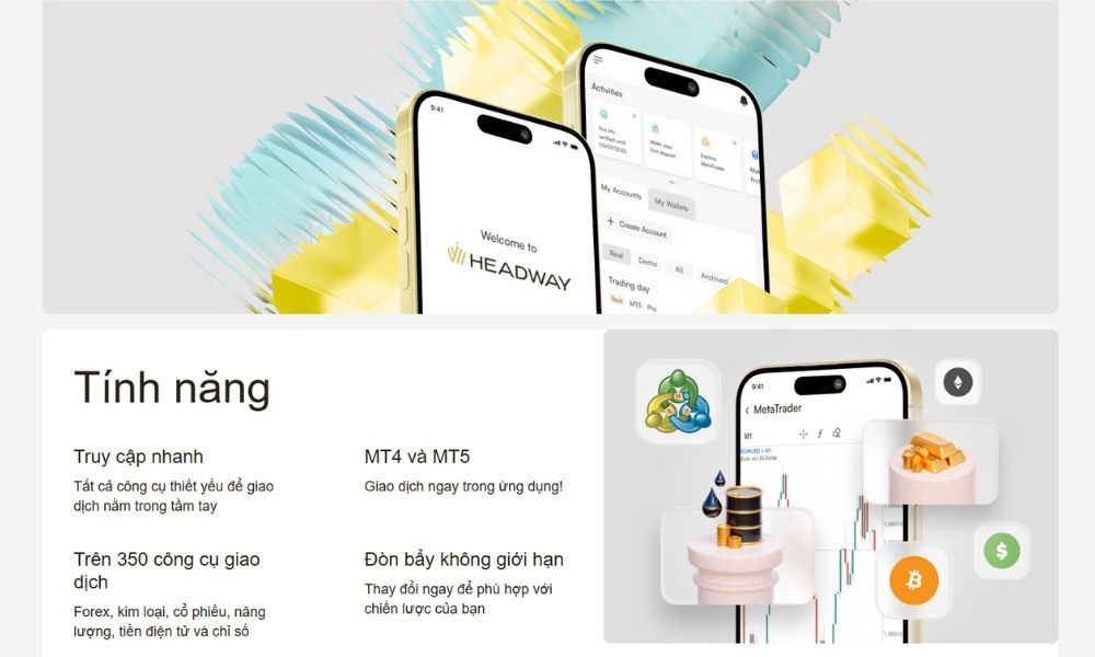 Nền tảng giao dịch của sàn Headway