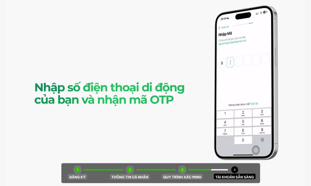 Nhập số điện thoại để nhận mã OTP