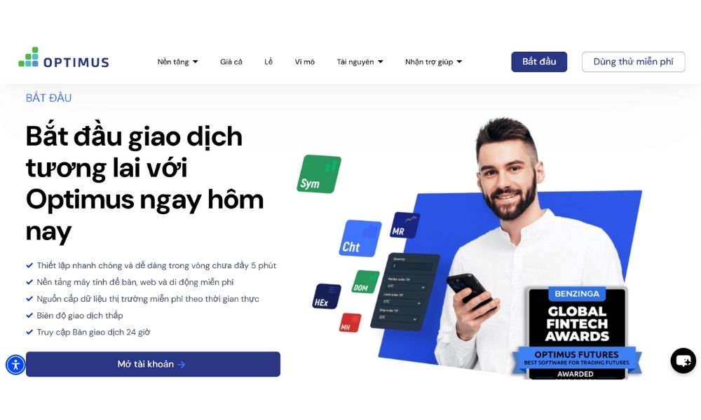 Khái quát về sàn Optimus Futures