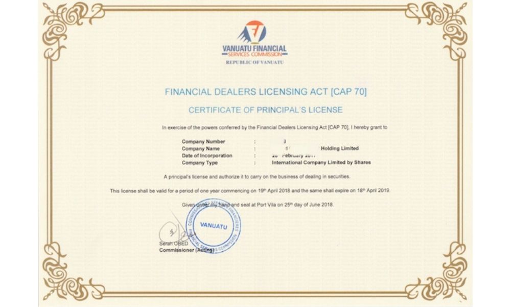 Ý nghĩa của giấy phép VFSC trong ngành Forex