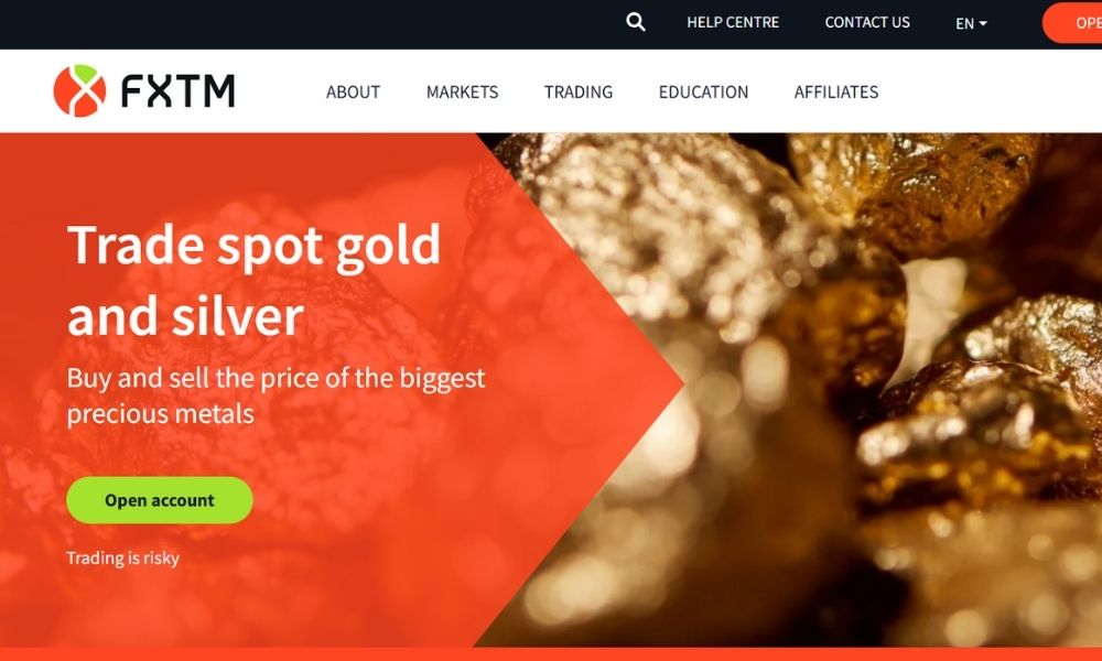 Giao dịch vàng sàn FXTM