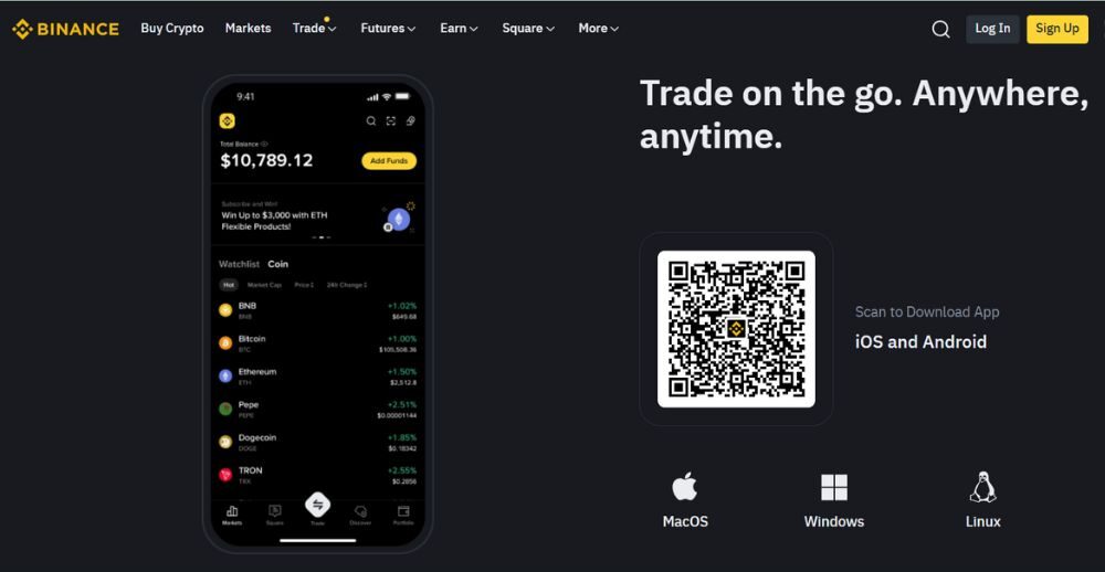 Nền tảng giao dịch của sàn Binance