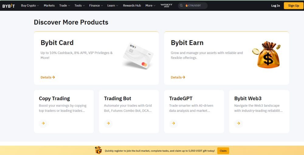 Sản phẩm giao dịch sàn Bybit