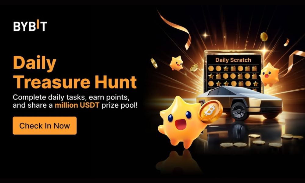 Bybit Daily Treasure Hunt 2025: Điểm danh săn Airdrop 100 USDT