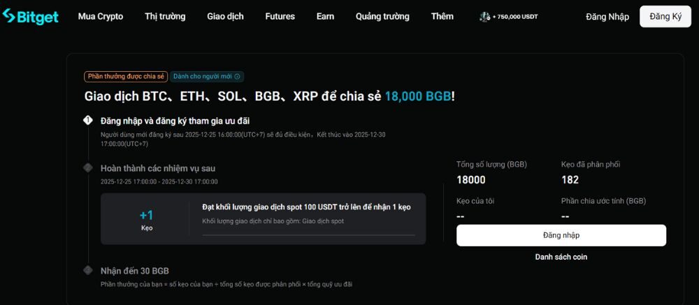 Cách tham gia săn thưởng trên Bitget CandyBomb