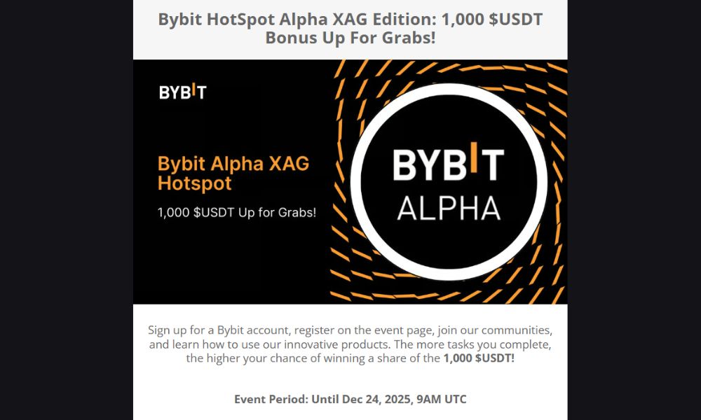 Săn ngay 1.000 USDT cùng sự kiện Bybit Alpha XAG HotSpot 2 Thông tin tổng quan về sự kiện Bybit Alpha XAG HotSpot