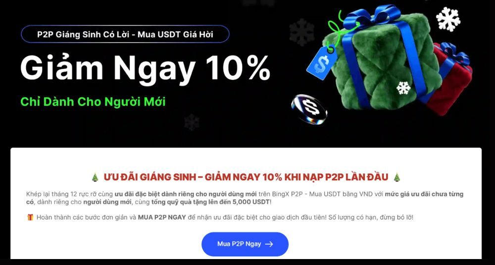 Tổng quan sự kiện BingX P2P